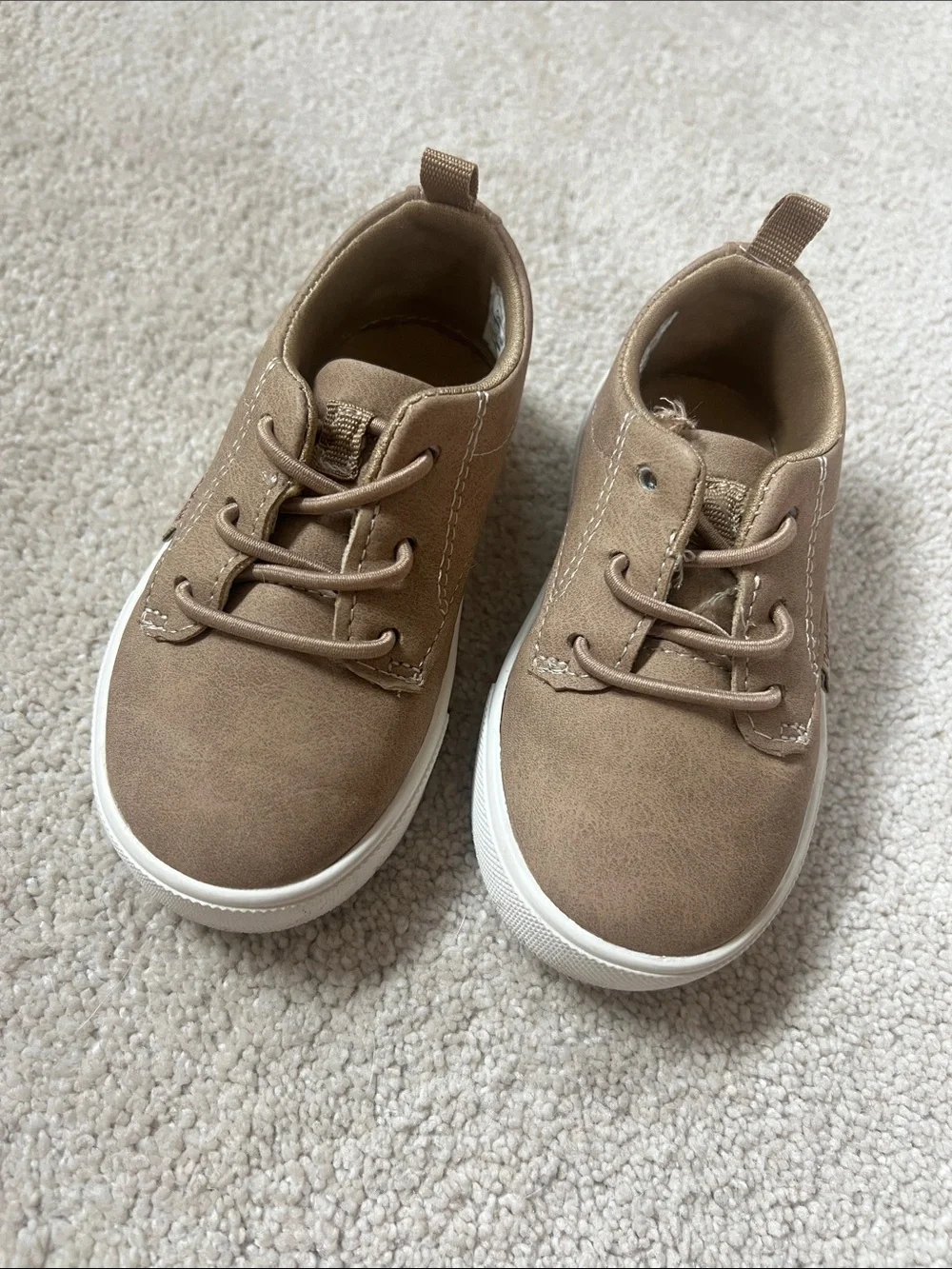 OshKosh B'gosh Kids' Brown Lace-Style Sneakers with White Sole